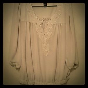 Cream blouse