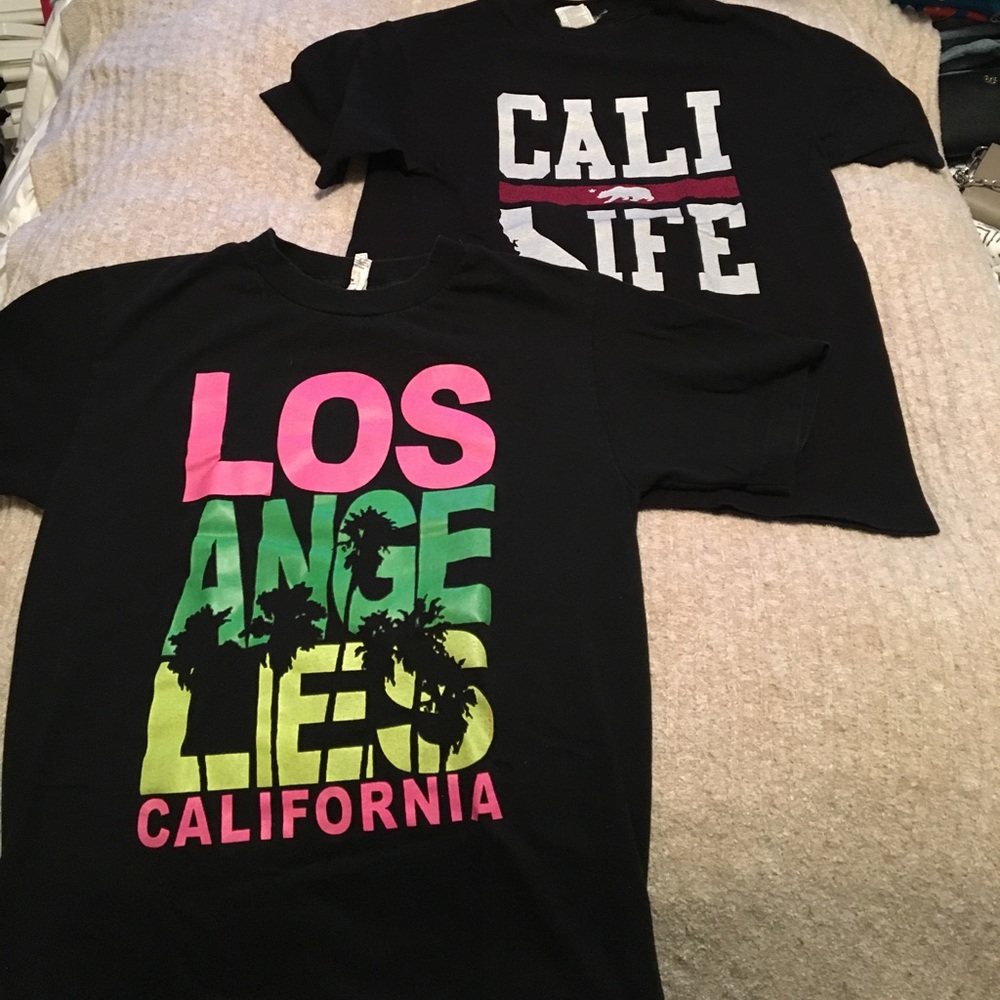2 California tee shirts