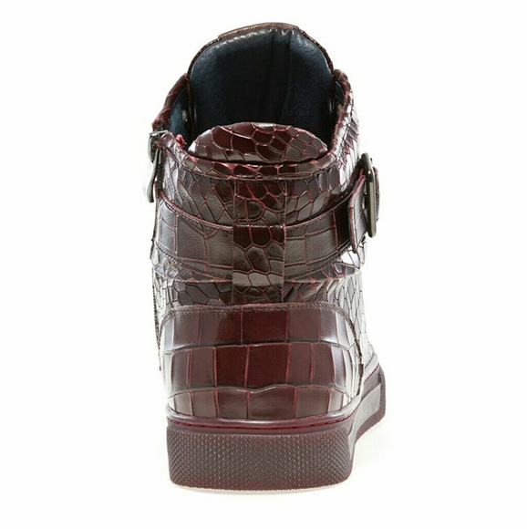 JUMP NEW YORK SULLIVAN BURGUNDY CROC SNEAKER