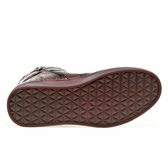 JUMP NEW YORK SULLIVAN BURGUNDY CROC SNEAKER