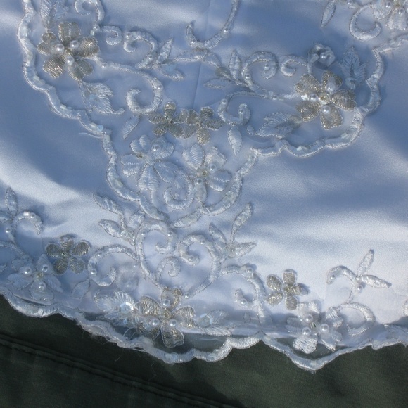 REDUCED!!!Fairytale Wedding Dress with Bustle Slip - Picture 7 of 9