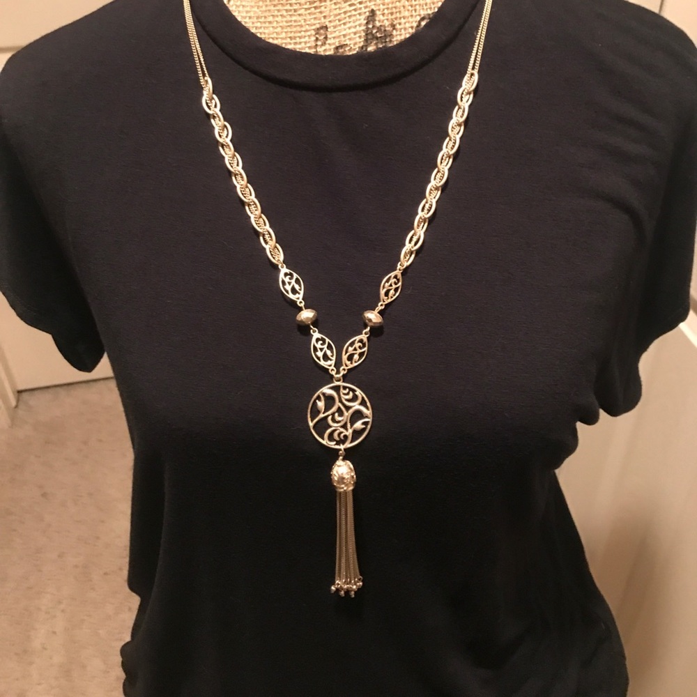 Statement Necklace Gold Long Statement Necklace