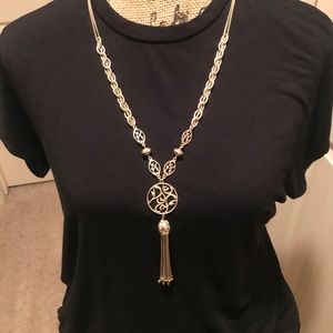 Statement Necklace Gold Long Statement Necklace