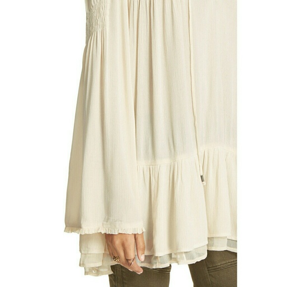 New! FREE PEOPLE Victorian Lace Tunic Top Blouse - Picture 6 of 8