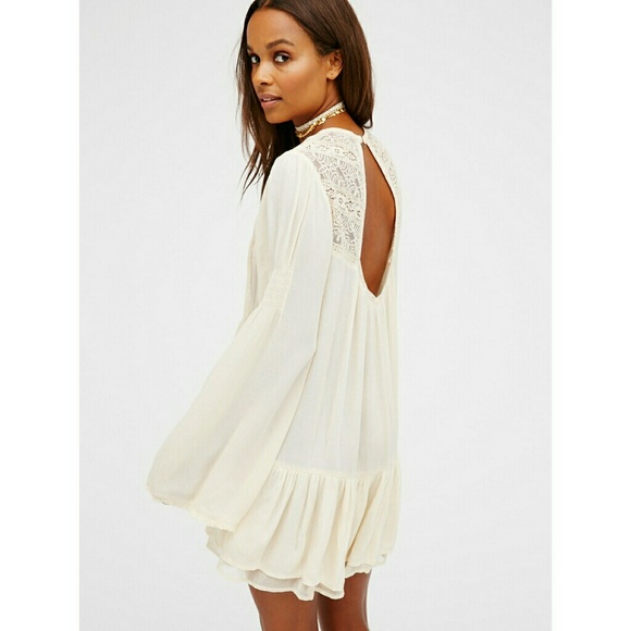 New! FREE PEOPLE Victorian Lace Tunic Top Blouse - Picture 2 of 8