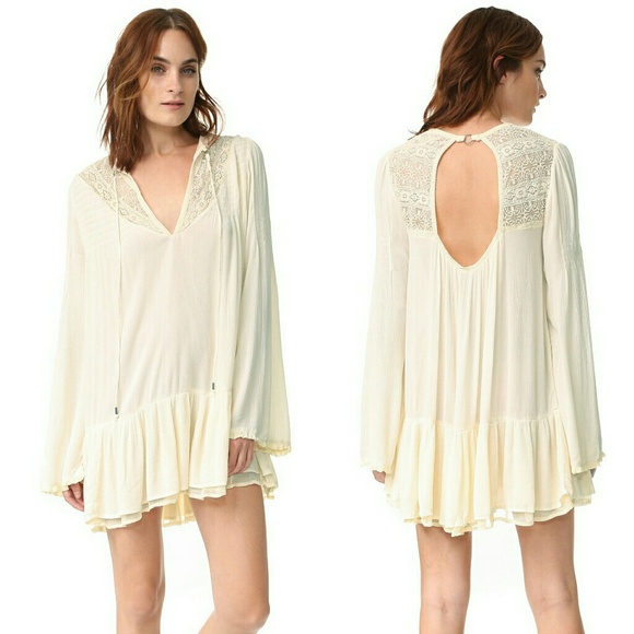 New! FREE PEOPLE Victorian Lace Tunic Top Blouse - Picture 8 of 8