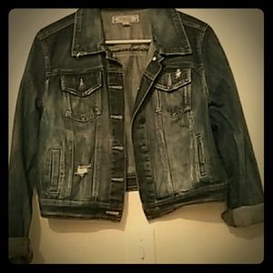 Jean crop jacket