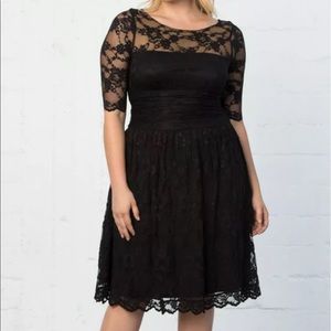 Kiyonna Black Lace Dress