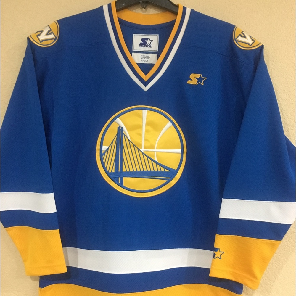 Golden State Warriors Men's Hockey Jersey-NBA Lic - Picture 1 of 4