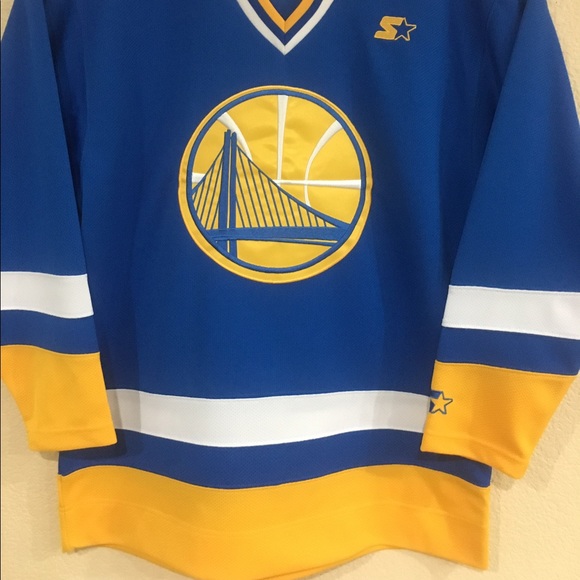 Golden State Warriors Men's Hockey Jersey-NBA Lic - Picture 2 of 4