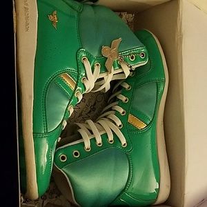 Creative Tecreation Turquoise High Tops