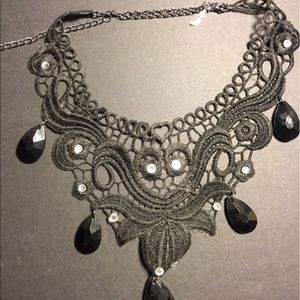 Black Lace Necklace