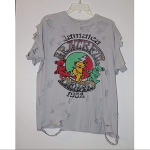 Destroyed Grateful Dead Grey Tshirt 💀