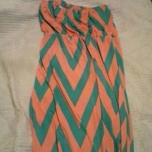 Chevron Maxi Dress