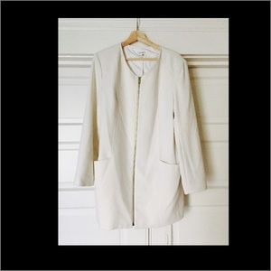 Calvin Klein white blazer/coat