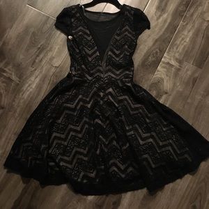 Sparkly Gold and Black Dress