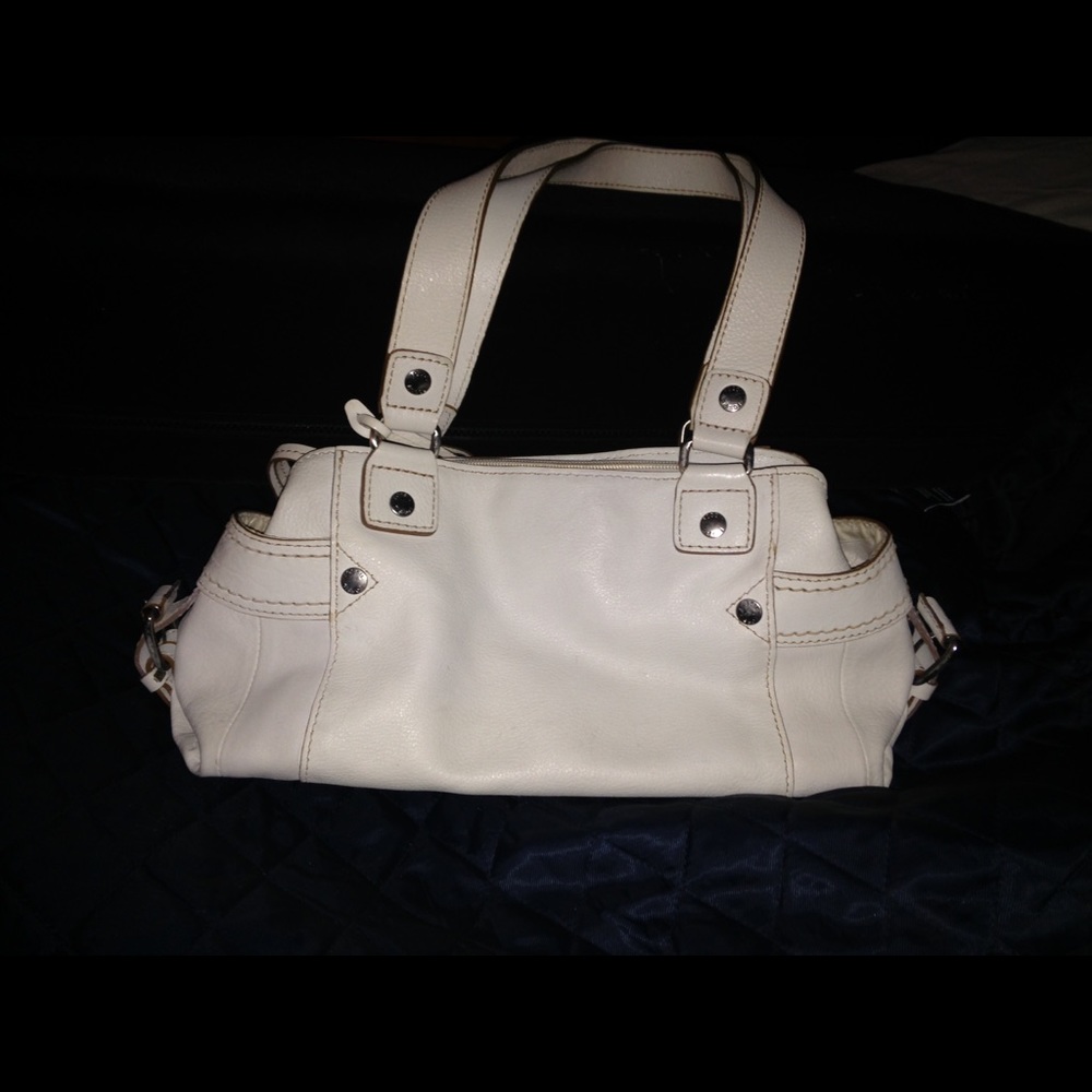 White fossil shoulder bag