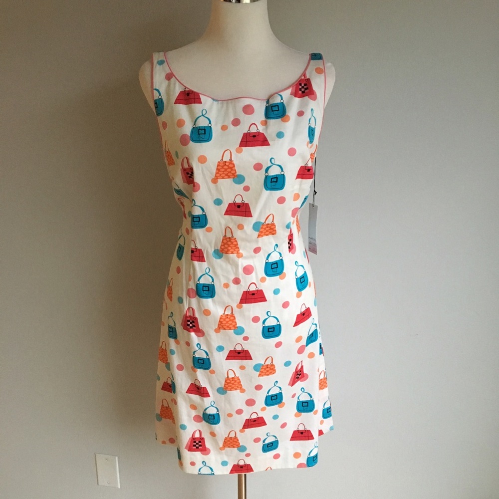Summer Sundress Sz14 full zip in back NWT