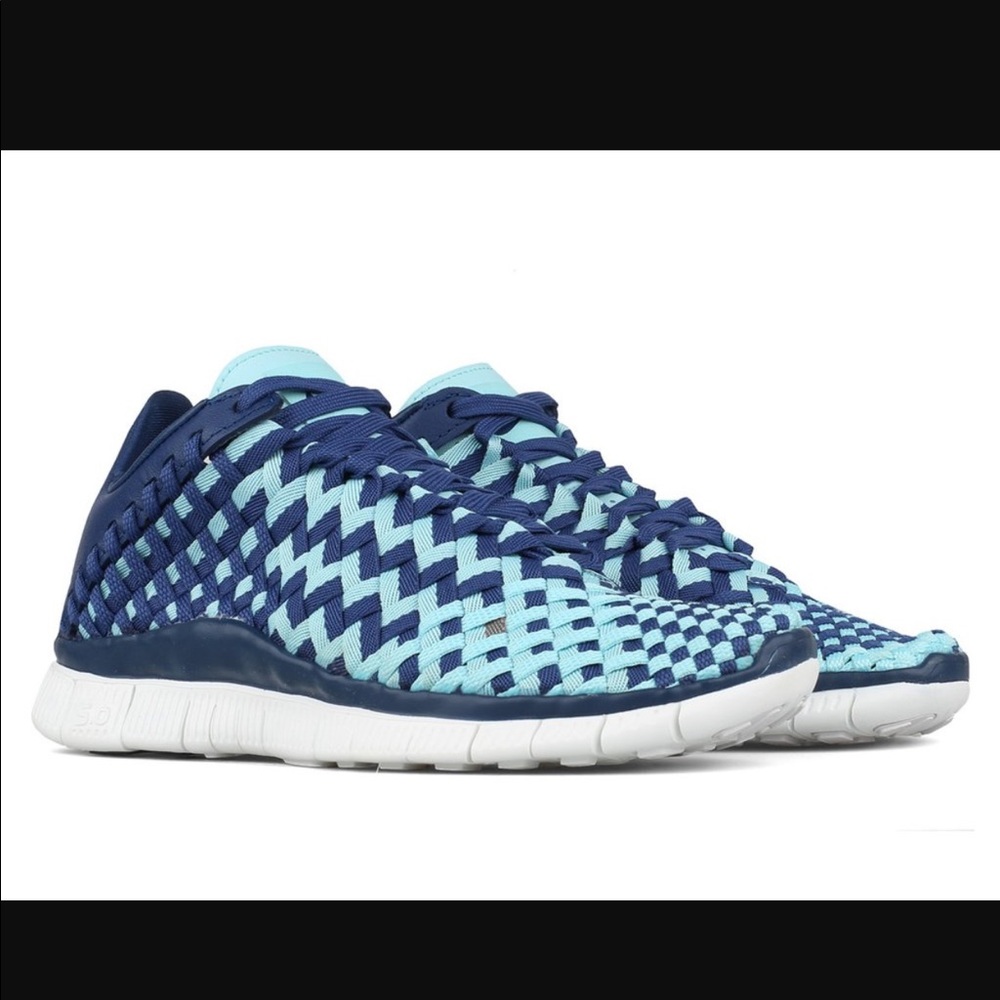 NIKE FREE INNEVA WOVEN RUNNING SNEAKERS BLUE