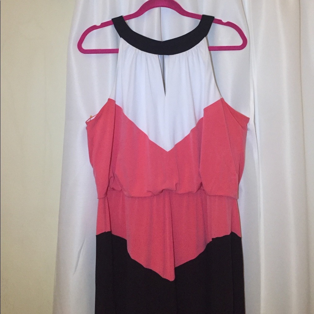 Color Block Maxi Dress