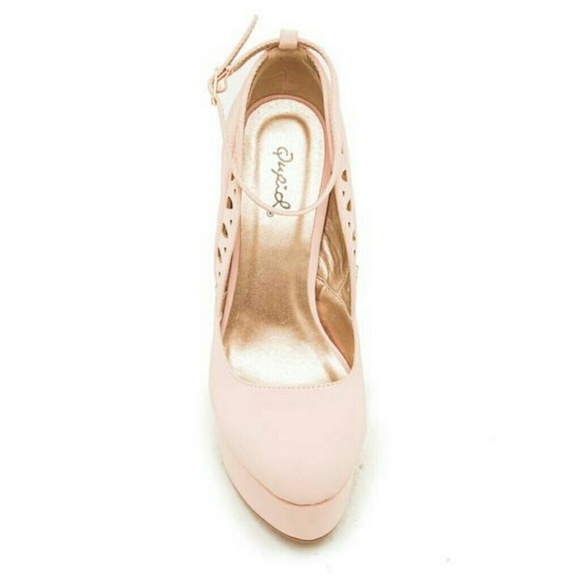 Qupid Shoes Blush Qupid Heel On Demand Poshmark