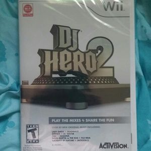 NWOT WII DJ HERO2 GAME
