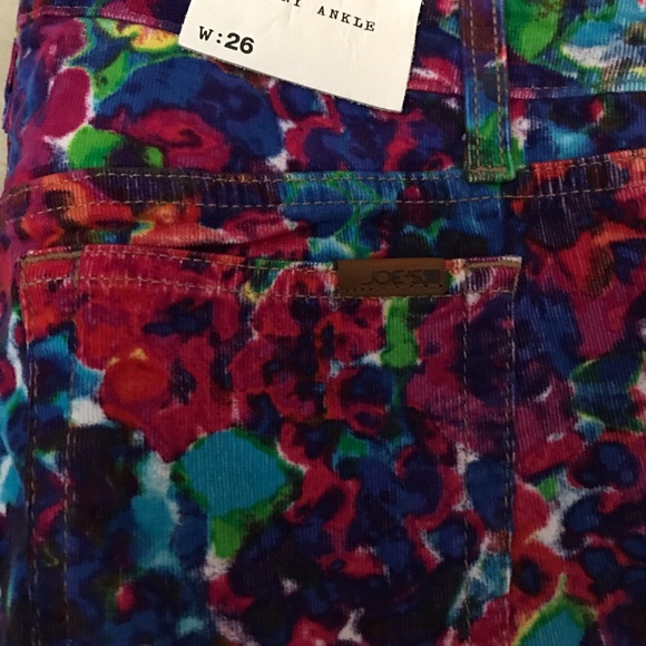 👖🌺Joe's Jeans Floral Corduroy Skinny Jeans🌺👖 - Picture 2 of 4