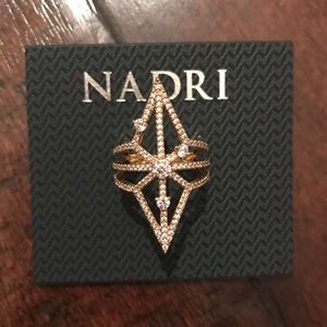NADRI 'Holy Night' Openwork Ring