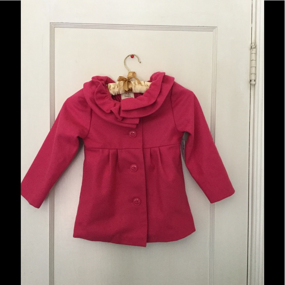 Super cute pink jacket for little girl.