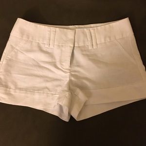Linen white shorts