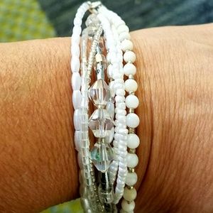 Hand made unique multi-strand bracelet