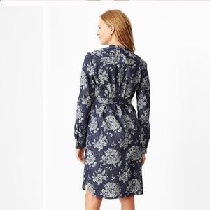 GAP Dresses - NWT Floral Denim Gap Maternity Dress GAP Dresses - NWT Floral Denim Gap Maternity Dress