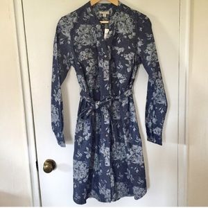 GAP Dresses - NWT Floral Denim Gap Maternity Dress GAP Dresses - NWT Floral Denim Gap Maternity Dress