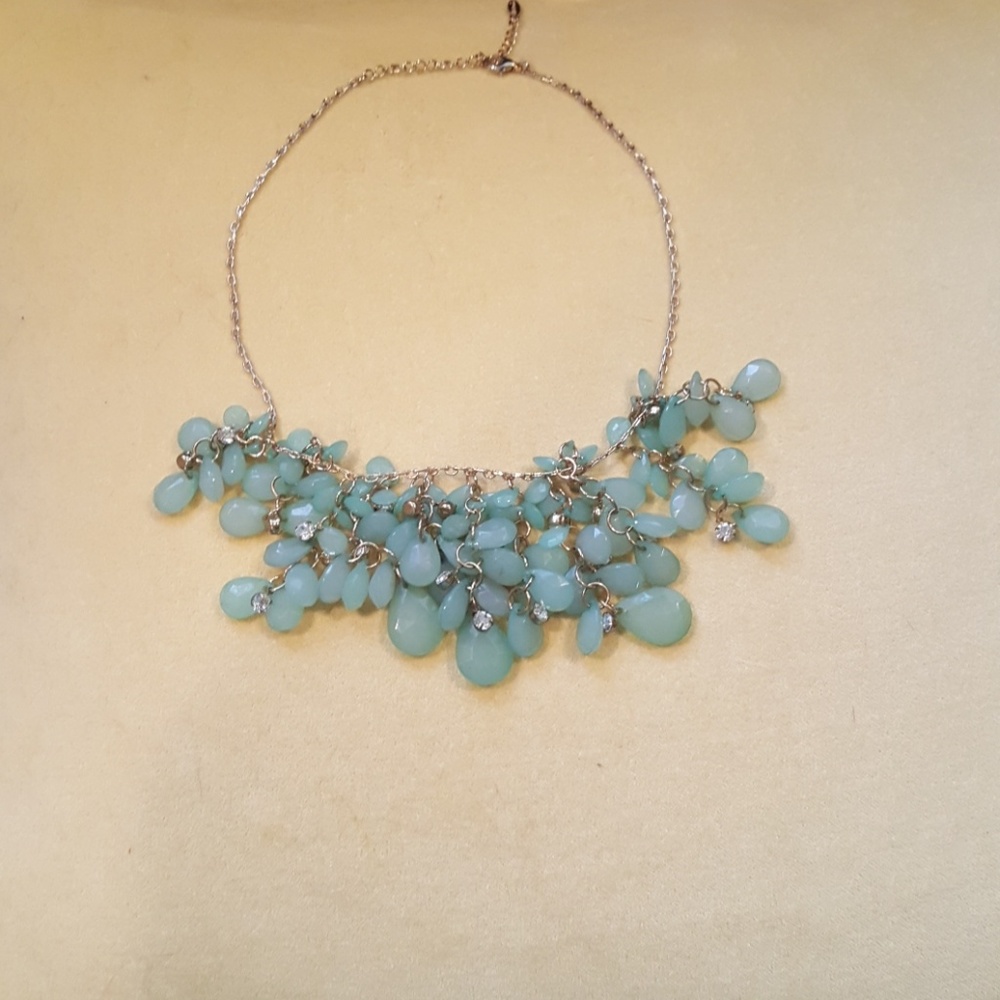 Jade Colored statement Necklace
