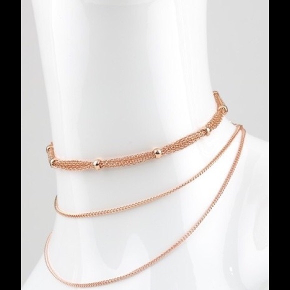 Sold multi layer choker chain necklace - Picture 2 of 3
