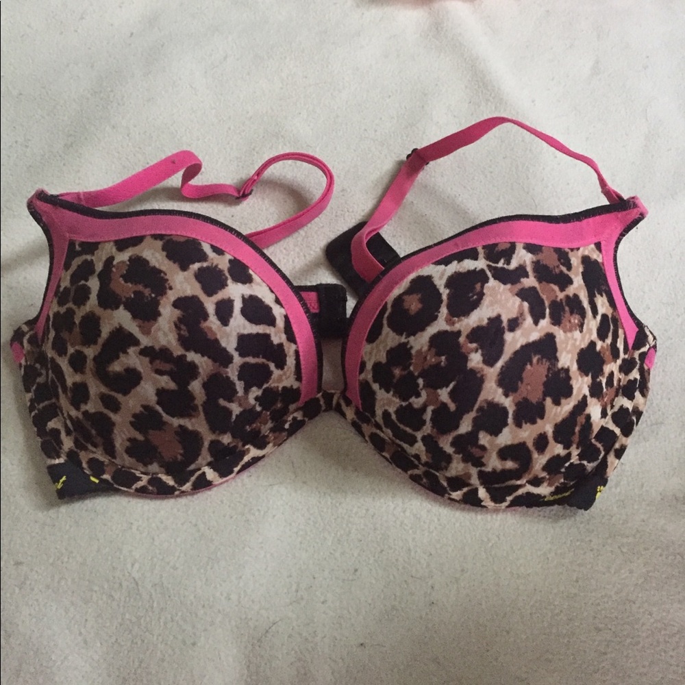 Victoria's Secret leopard print push up bra 34C