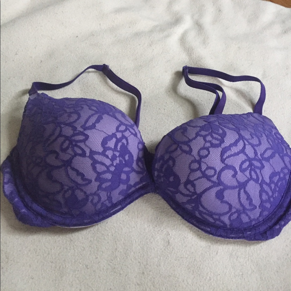 Victoria's Secret purple lace push up bra 34C