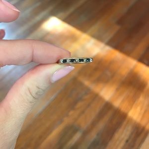 10k Yellow Gold Blue Sapphire and Diamond Ring 💍