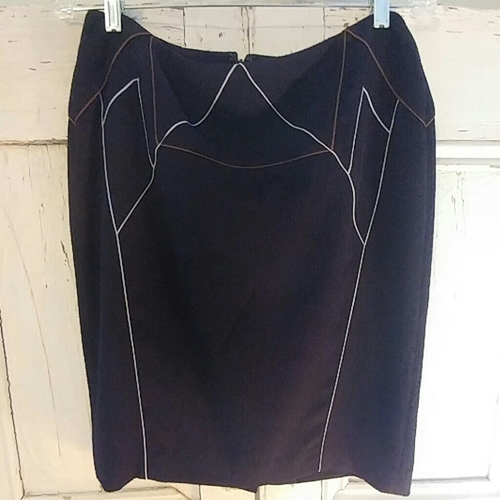 NWT Barney's New York O'2nd Navy Skirt
