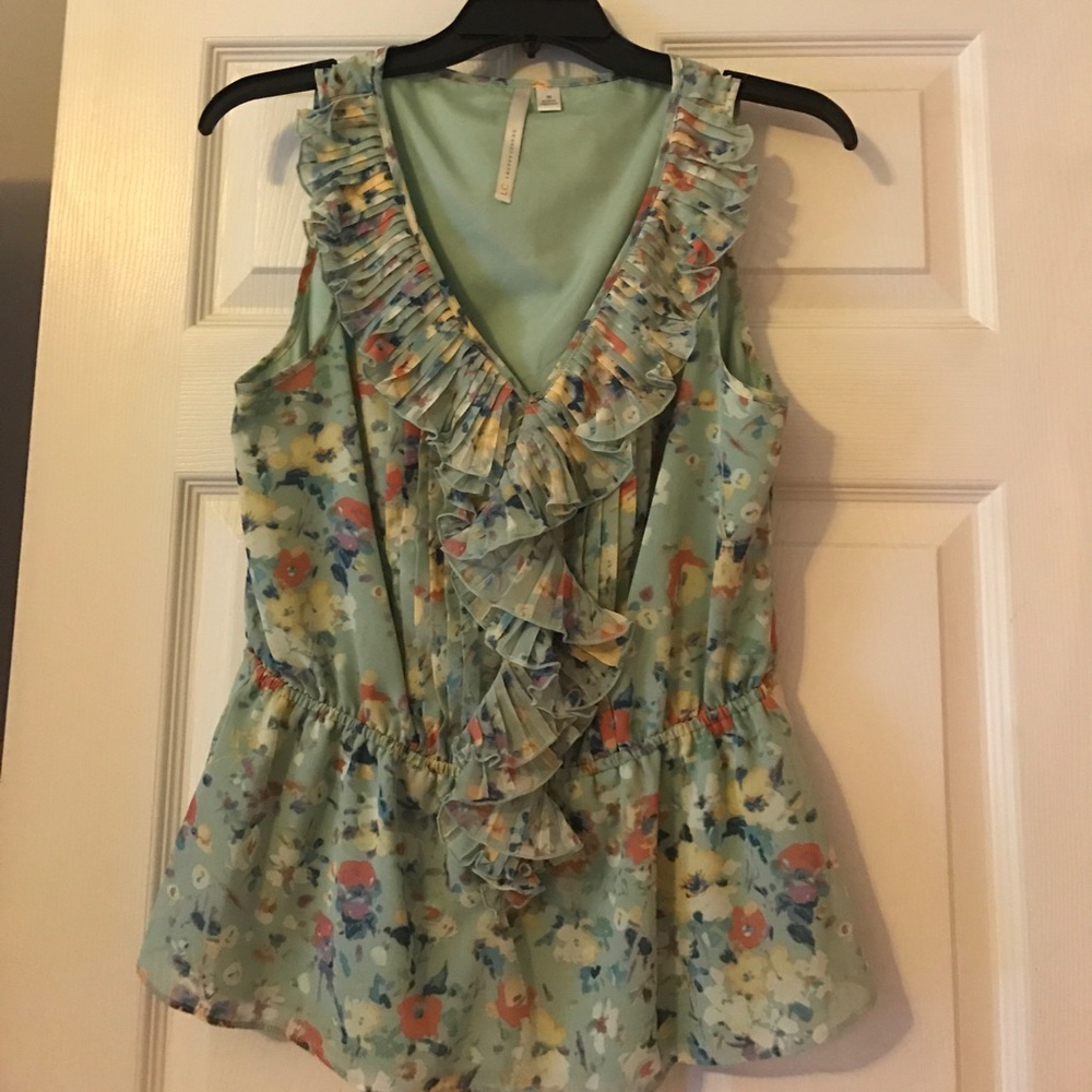 Lauren Conrad floral blouse