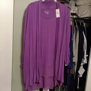 Lightweight tank and cardigan