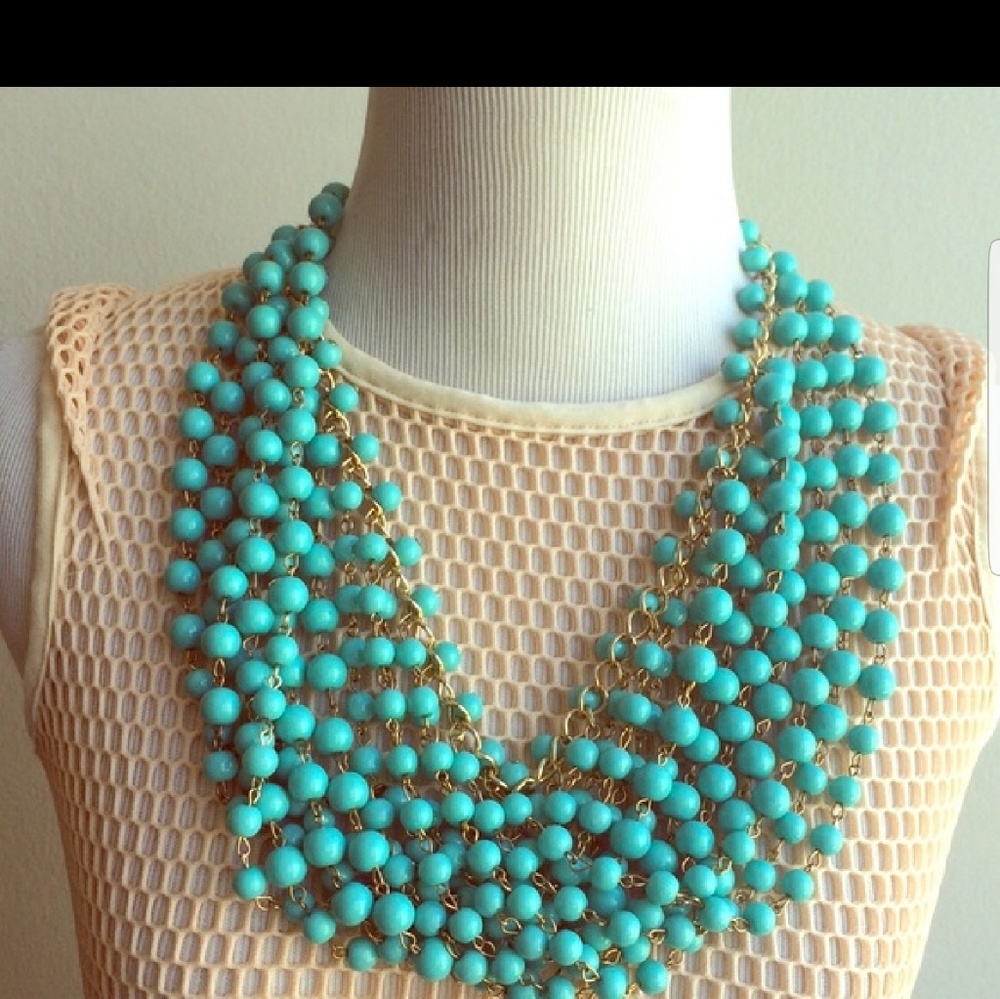Turquoise statement necklace