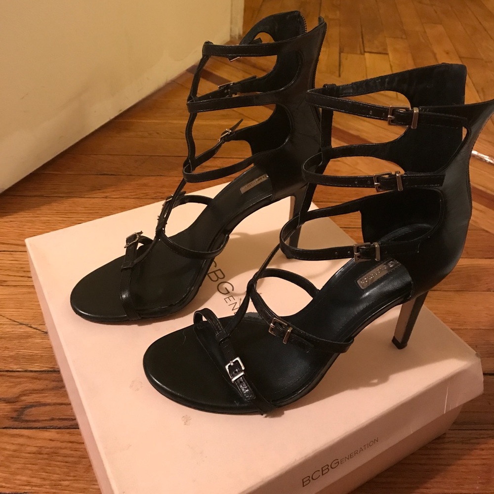 BCBGeneration Manci strappy heel black