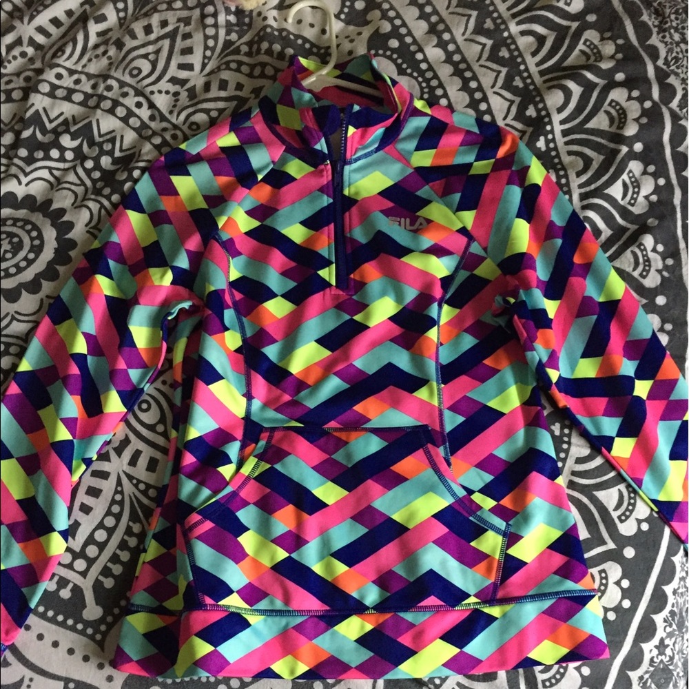 FILA Multicolor Quarter Zip