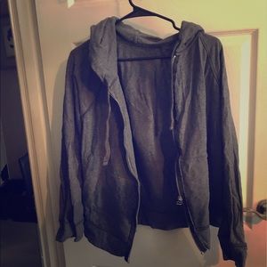 Gap XL gray zip up jacket