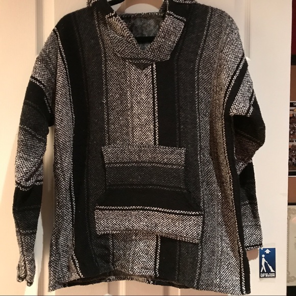 Black and White Pullover Hoodie - Picture 1 of 4