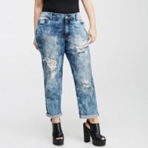 Forever21 plus size boyfriend jeans