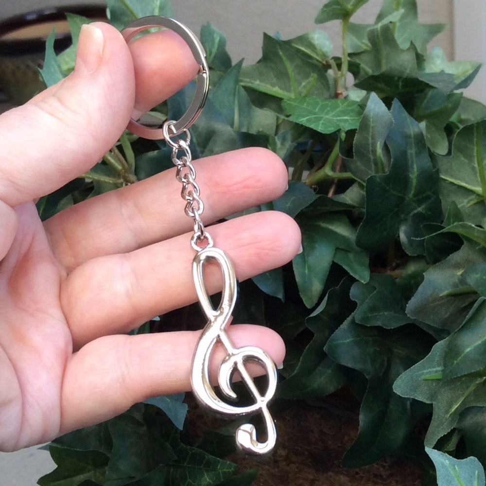 Musical Note Keyring Keyholder Bag Charm