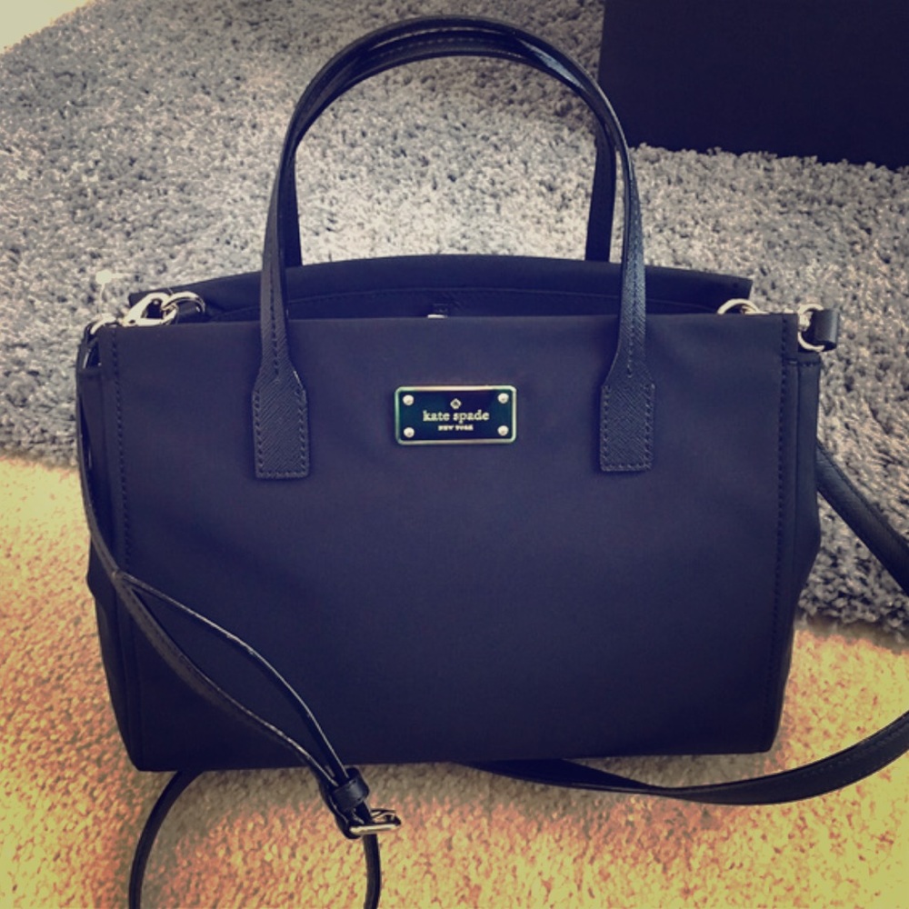 Black nylon Kate Spade small/medium tote