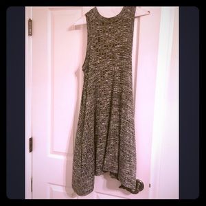Maeve gray knit trapeze dress size small